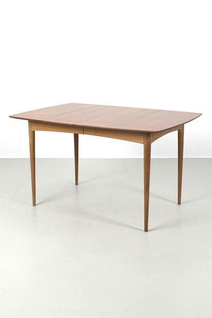 Vintage uittrektafel eiken